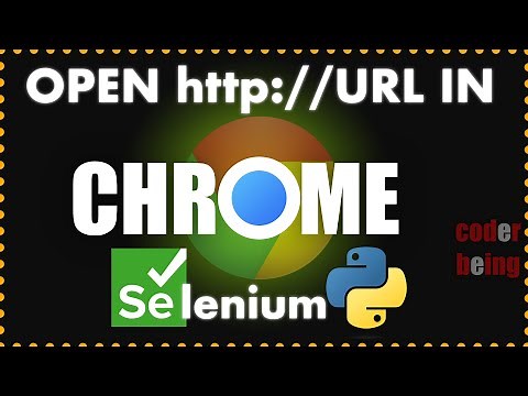 Selenium Python - Open Chrome and load URL