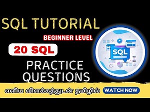 20 SQL Practice Questions | Practice Solving INTERMEDIATE SQL Queries | SQL tutorial for beginners