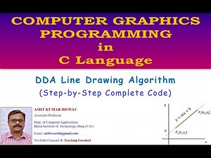 dda line drawing algorithm in computer graphics in c | dda line drawing algorithm in c | 2020