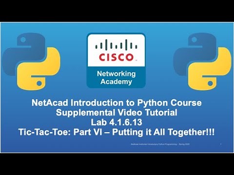 Cisco NetAcad Intro to Python Course - Supplement Lab Tutorial & Solution Set: Lab 4.1.6.13 Part VI