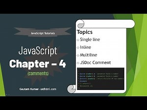 JavaScript - 04 | JSDoc comments and normal comments