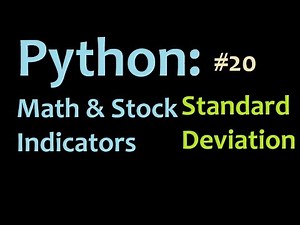 Python Standard Deviation part 1: Programming in Python, and Graphing in Matplotlib