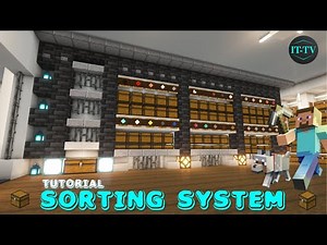 Building a AUTO SORTING SYSTEM in minecraft - TUTORIAL (EASY)
