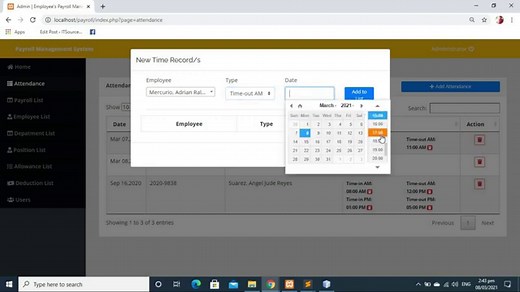 Payroll Management System Project In PHP With Source Code