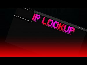 How to make an ip lookup tool in python