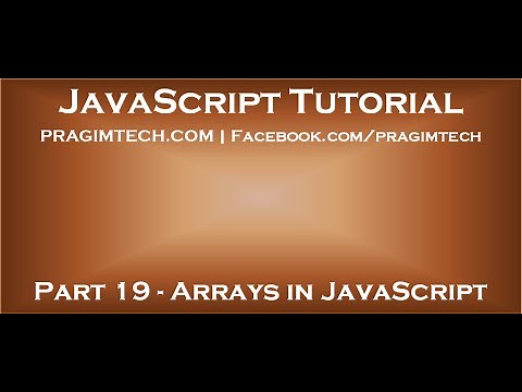 Arrays in javascript