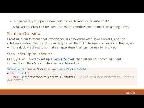Creating a Multi-Room Chat Application with Java Sockets