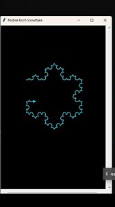 Snowflakes ❄ Amazing 😍 Design in Python Turtle #coding #snow #python #programming #turtle #graphics