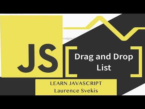 Implement Drag and Drop Functionality in JavaScript | Taught by Laurence Svekis
