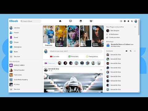 How To Make A Facebook Clone Design Using | HTML & CSS