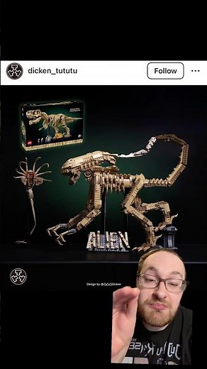This LEGO Alien Xenomorph is INSANE! #lego #legosets #legos #legostarwars #toys #minifigures #alien