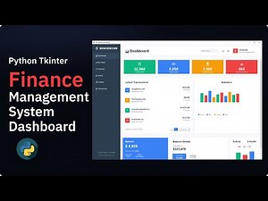 I Build a Modern Payment Admin Dashboard with Python Tkinter | Clean UI Design