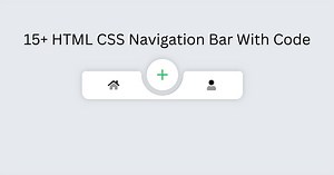 15  HTML CSS Navigation Bar With Code