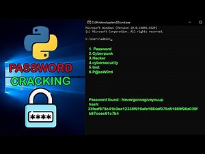 Make a Python PASSWORD CRACKER in MINUTES