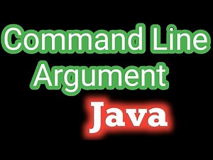 Command Line Argument in Java