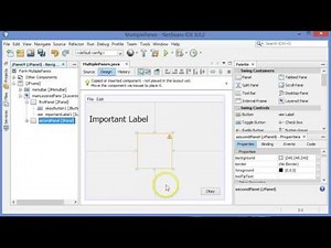 GUI design tips in NetBeans in Java