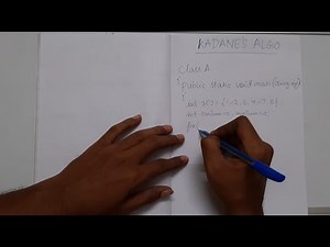 Kadane's Algorithm | Maxium Sum Subarray | Java