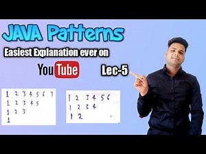 Number Pattern programs in java | Odd series number pattern programs in java