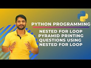 Nested For Loop In Python | Pyramid Printing Concept | In Hindi