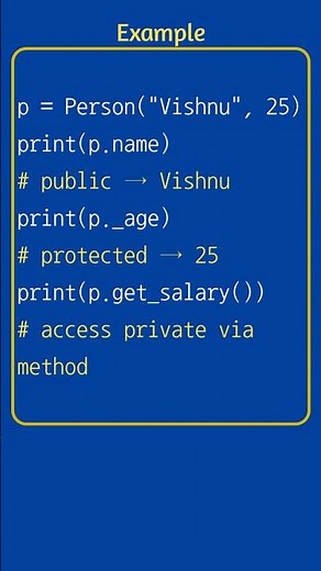 Encapsulation in Python