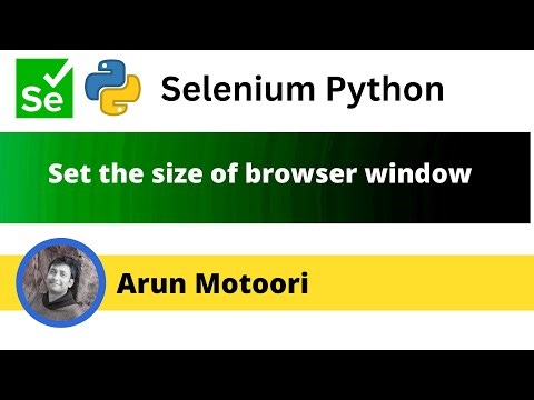 Set the size of a window (Selenium Python)