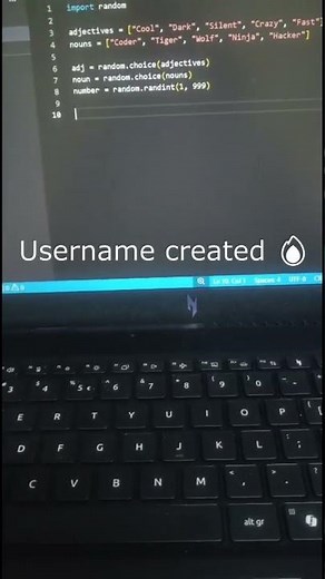 I Built a Username Generator Using Python