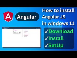 How to install Angular JS in Windows 11 machine in Hindi
