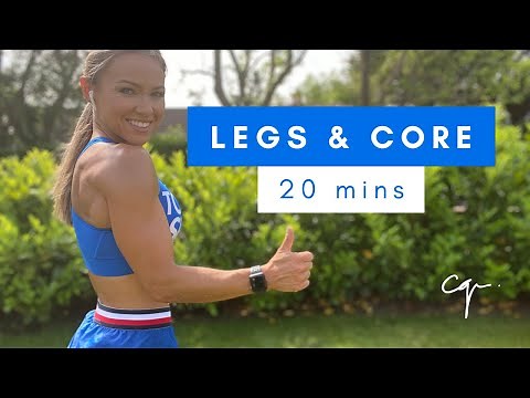20 Minute Legs and Core Workout at Home with No Equipment
