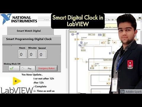LabVIEW | How to make a Digital Clock | Real time project | LabVIEW Programming | Labview 2020