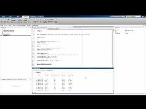 Matlab Basics: Introduction to tables