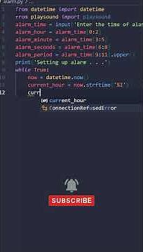 Pyhton Projects | Create an Alarm Clock Python