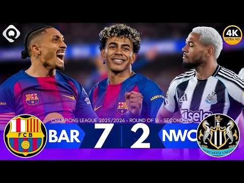 Barcelona vs Newcastle 7–2 | lamine Yamal Masterclass UNSTOPPABLE BARÇA - Extended Highlights