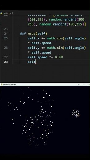 Interactive Fireworks Animation in Python | Pygame Mouse Click Effect 💥🎆