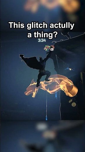 This Inverted Takedown Glitch Should NOT Exist #batmanarkhamcity #shorts