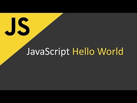 JavaScript Hello World Tutorial | Introduction to JavaScript Programming