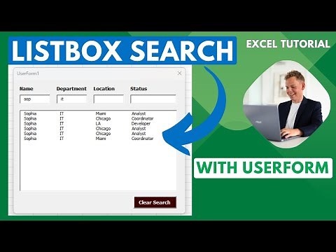 Excel VBA ListBox Search in UserForm | Filter Data Instantly [Step-by-Step Tutorial]