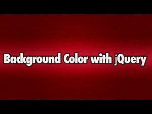 Change Background Color with jQuery
