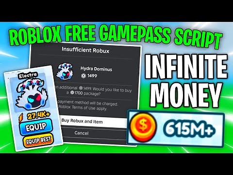 Roblox Infinite Money Script + Get All Dev Product [ FREE GAMEPASS ] | Envixity Scripts