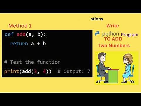 Write Python Program to Add Two Numbers | Different Methods | Python Programming