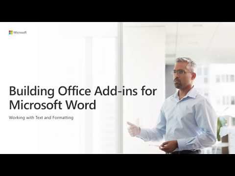 Build Office add ins for Microsoft Word