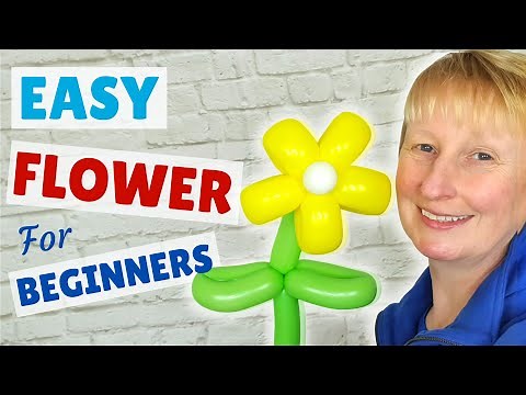 🌼 How to Make a Flower Balloon Step By Step 🌼 Balloon Twisting for Beginners Tutorial #balloonflower