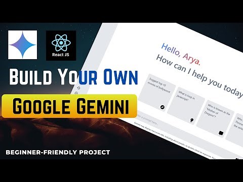 Build Your Own Generative AI App Using Google Gemini API with React JS | Beginner-Friendly Project