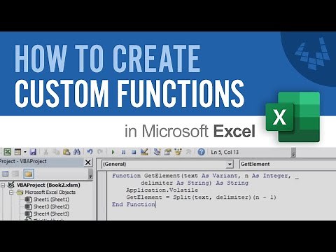 How to Create Custom Functions in Excel
