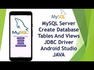 MySQL Create database and tables | JDBC Connector | Android Studio | JAVA | 2024.