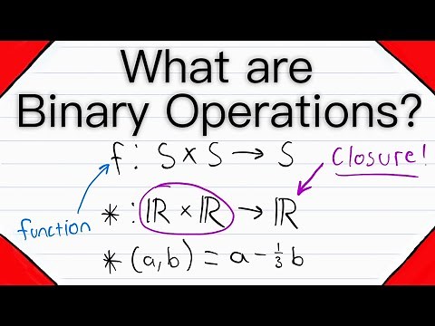 What are Binary Operations? | Abstract Algebra