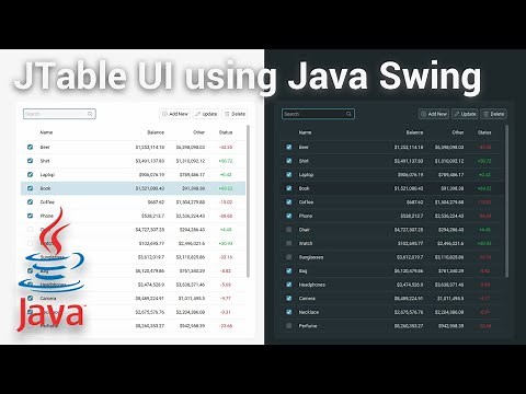 Creating a Modern JTable Design in Java Swing with FlatLaf