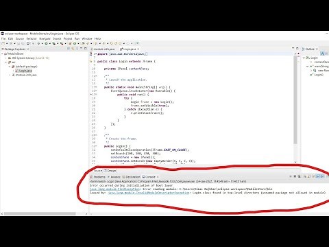 How To Fix Error Occurred During Initialization of Boot Layer Java Eclipse 2022