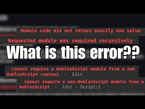 Every require() Error on Roblox Explained.