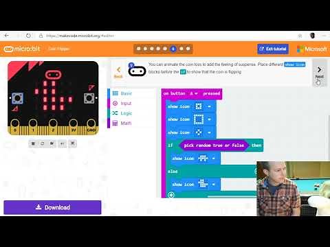 MakeCode for micro:bit - Coin Toss