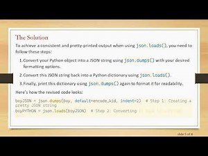 How to Pretty Print a json.loads Method in Python